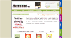 Desktop Screenshot of aide-en-math.com