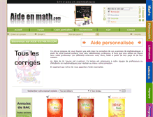 Tablet Screenshot of aide-en-math.com